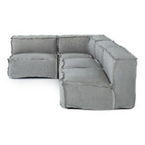 Navstar - Contemporary Grey Fabric Modular Sectional Sofa - View Image 1