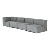 Navstar - Contemporary Grey Fabric Modular Sectional Sofa - View Image 1