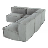 Navstar - Contemporary Grey Fabric Modular Sectional Sofa - View Image 1