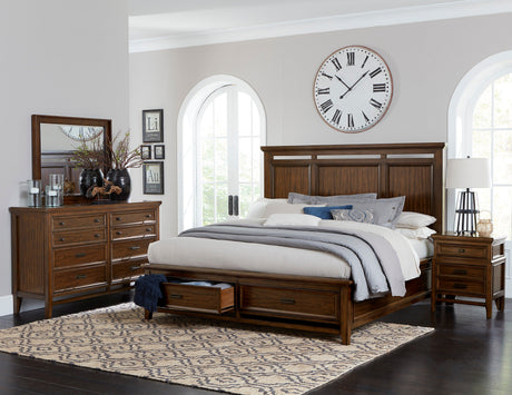 Frazier Park Nightstand In Brown Cherry 1649-4 | Homelegance - sold by Home Elegance USA