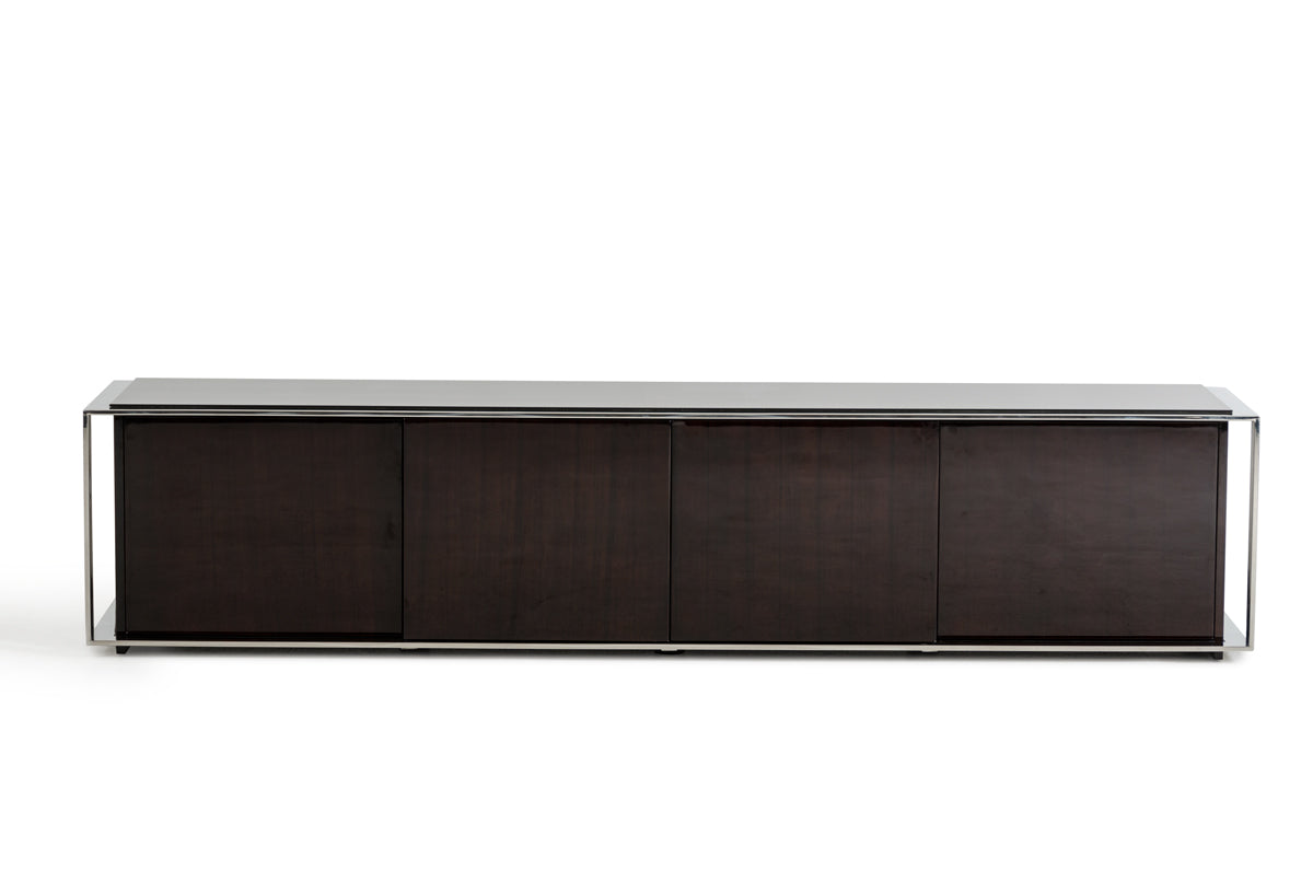Noble Modern Ebony Lacquer TV Entertainment Center - View Image 1