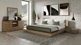 Queen Fantasia - Contemporary Walnut & Grey 4-Piece Bedroom Set - View Image 1