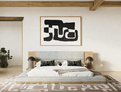 California King Jagger Modern Natural Oak Bed