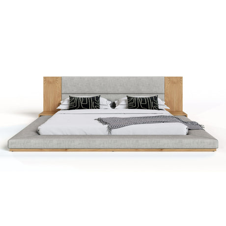 Queen Jagger Modern Natural Oak Bed