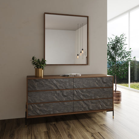 Nova Domus Metcalf Mid-Century Walnut Mirror Vgmaqt-S831-Br-120-Wal-Mir