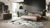 Eastern King Soria Modern Grey Wash Bedroom Set