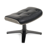 Modrest - Nowak Modern Black Lounge Chair & Ottoman Set