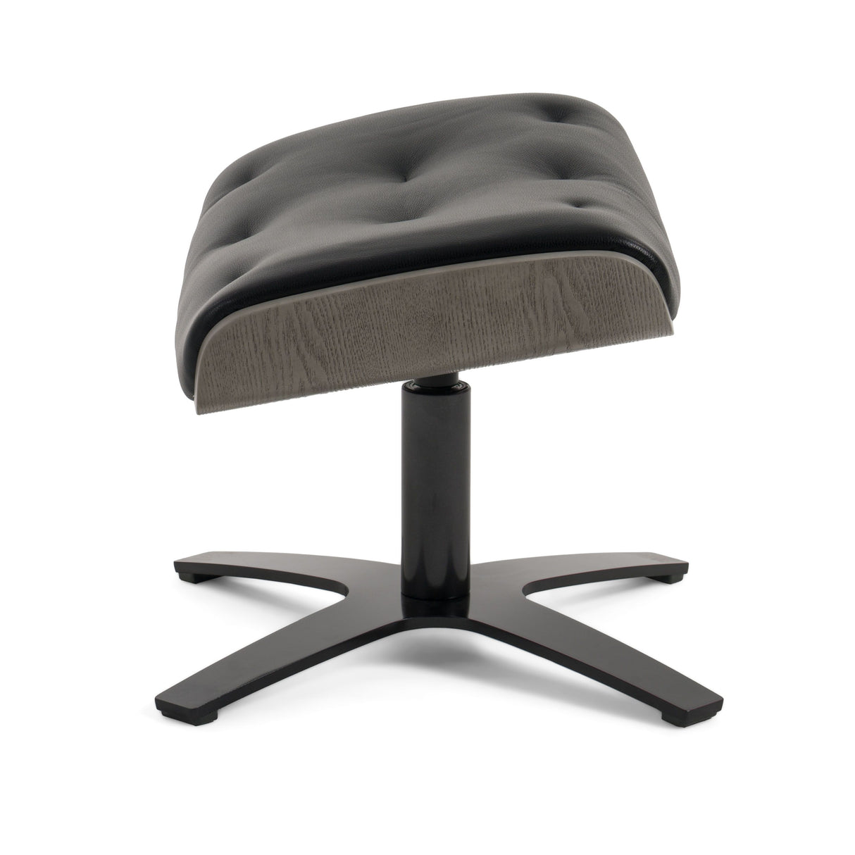 Modrest - Nowak Modern Black Lounge Chair & Ottoman Set