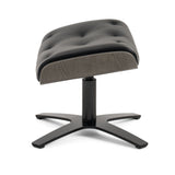 Modrest - Nowak Modern Black Lounge Chair & Ottoman Set