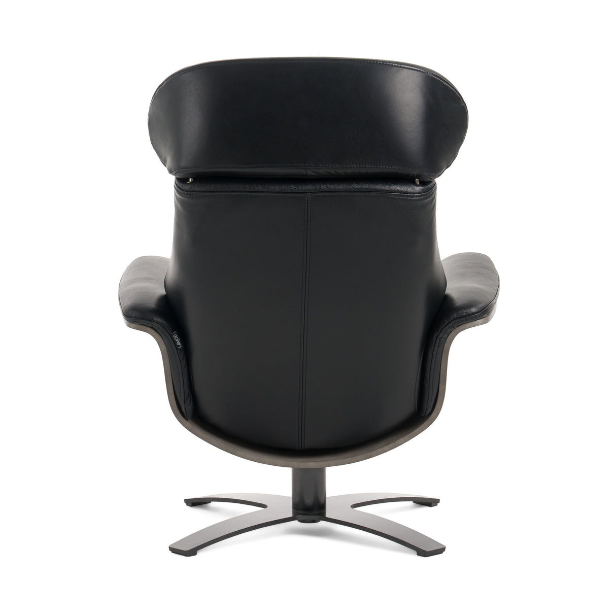 Modrest - Nowak Modern Black Lounge Chair & Ottoman Set