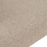 Odette - Modern Beige Fabric + White Burl Loveseat Sofa - View Image 1