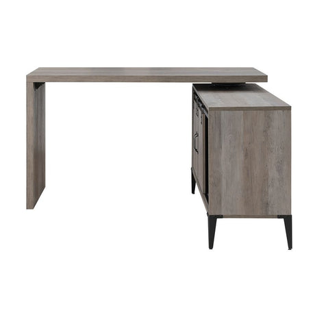 Acme - Zakwani Writing Desk OF00005 Gray Oak & Black Finish