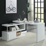 Buck II Writing Desk OF00017 White High Gloss Finish | Acme - OF00017 - Home Elegance USA - 1