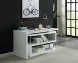 Buck II Writing Desk OF00017 White High Gloss Finish | Acme - OF00017 - Home Elegance USA - 5