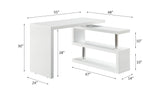 Acme - Buck II Writing Desk OF00017 White High Gloss Finish