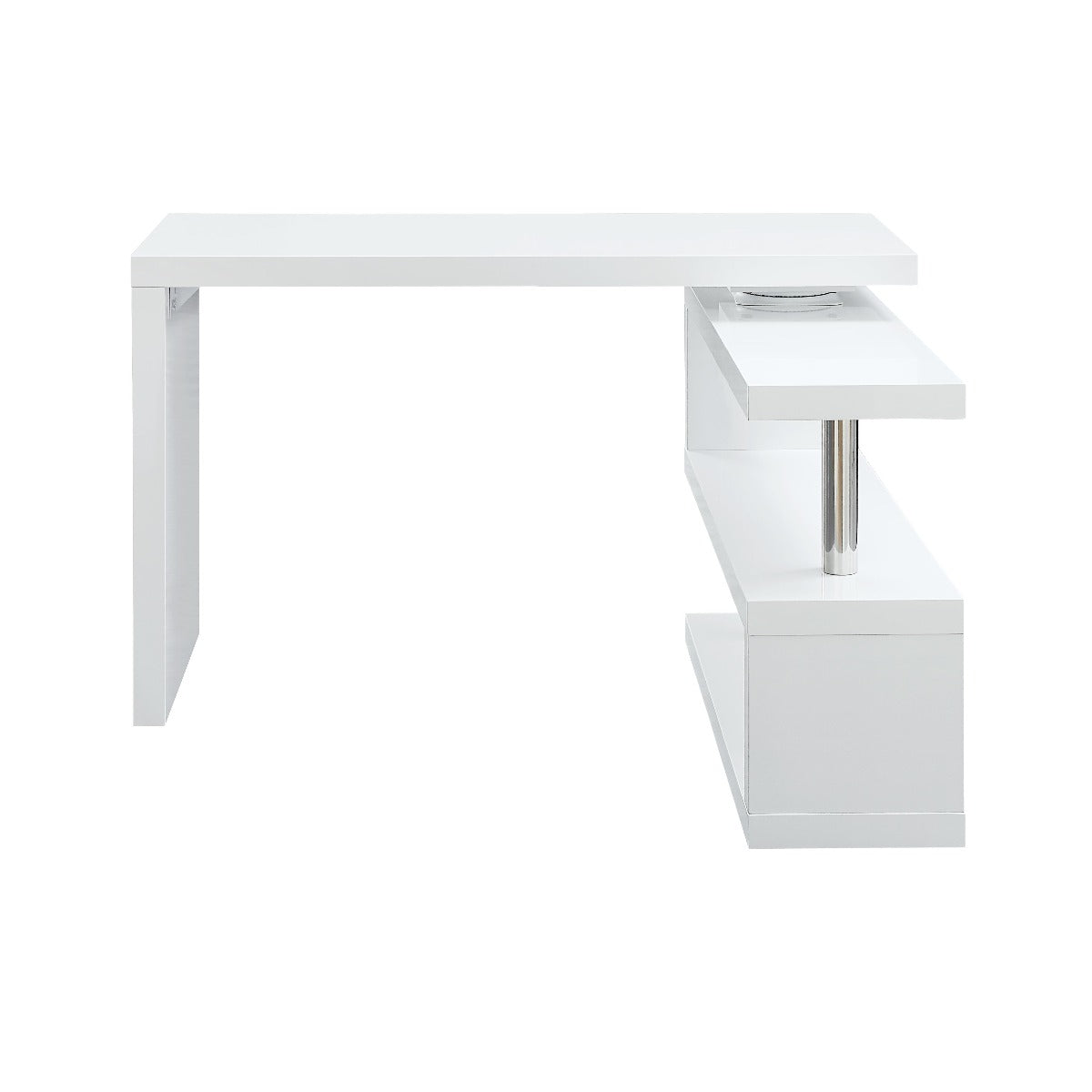 Acme - Buck II Writing Desk OF00018 White High Gloss Finish