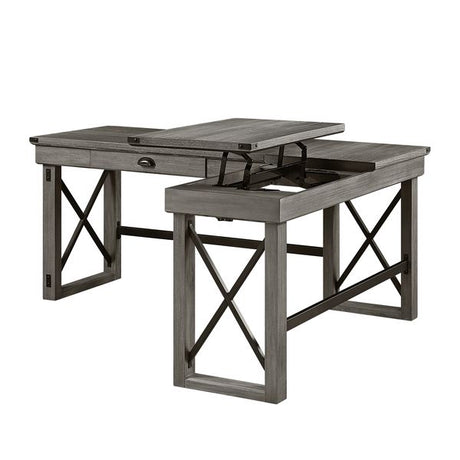 Acme - Talmar Writing Desk W/Lift Top OF00054 Weathered Gray Finish