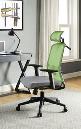 Acme - Umika Office Chair OF00098 Green & Gray Fabric