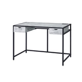 Acme - Wearn Writing Desk W/USB OF00113 Weathered Gray & Black Finish