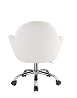 Acme - Jago Office Chair OF00119 White Lapin & Chrome Finish