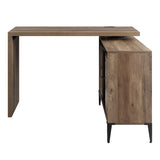 Acme - Zakwani Writing Desk W/USB OF00154 Rustic Oak & Black Finish