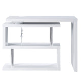 Buck II Writing Desk W/USB OF00155 White High Gloss Finish | Acme - OF00155 - Home Elegance USA - 5