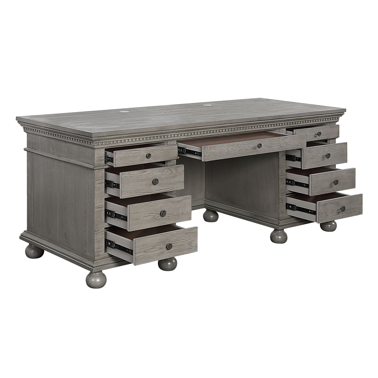 Acme - Gustave Executive Writing Desk OF00201 Gray Oak Finish