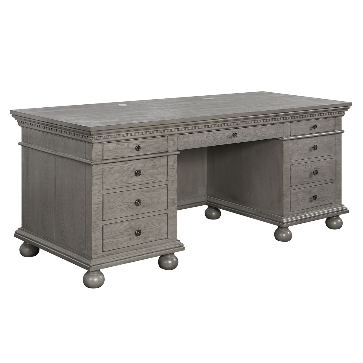 Acme - Gustave Executive Writing Desk OF00201 Gray Oak Finish