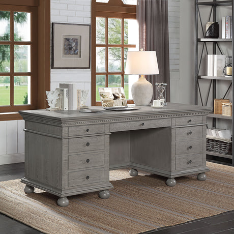 Acme - Gustave Executive Writing Desk OF00201 Gray Oak Finish