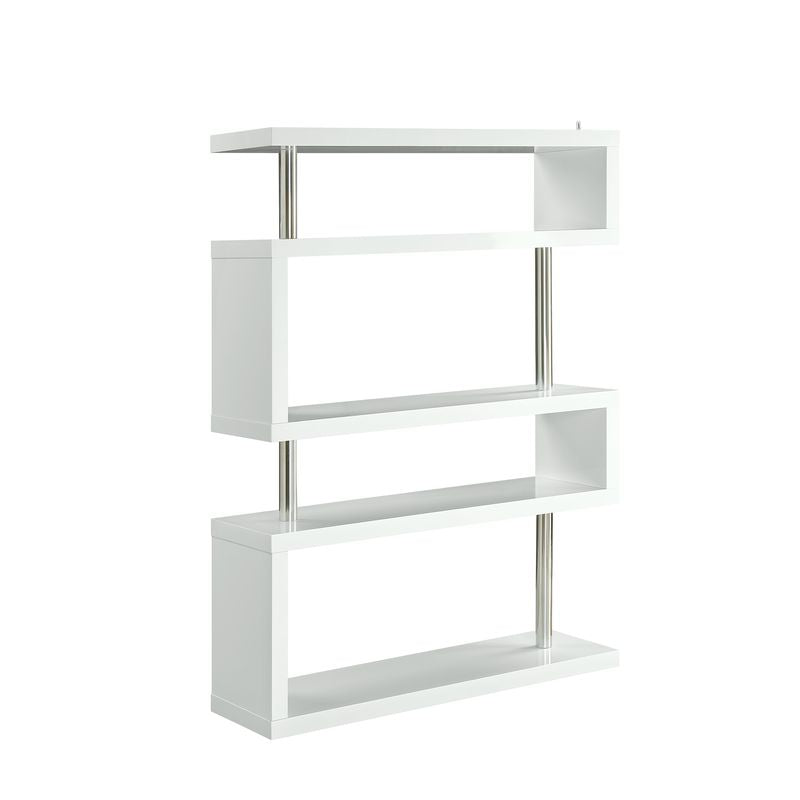 Acme - Buck II Bookshelf OF00273 White High Gloss Finish