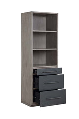 Acme - Estevon Bookcase OF00630 Gray Oak Finish