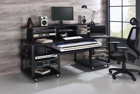 Acme - Megara Music Desk OF00987 Black Finish