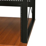 Acme - Megara Music Desk OF00988 Cherry & Black Finish