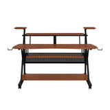 Acme - Willow Music Desk OF00990 Cherry & Black Finish