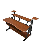 Acme - Willow Music Desk OF00990 Cherry & Black Finish