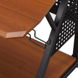 Acme - Willow Music Desk OF00990 Cherry & Black Finish