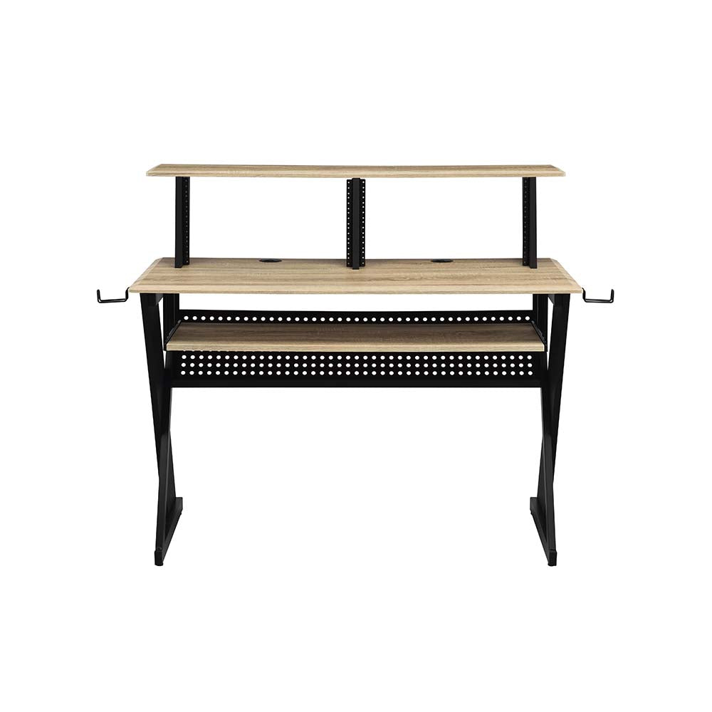 Acme - Humanity Music Desk OF00992 Natural & Black Finish