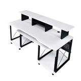 Acme - Megara Music Desk OF00995 White & Black Finish