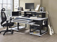 Acme - Megara Music Desk OF00995 White & Black Finish