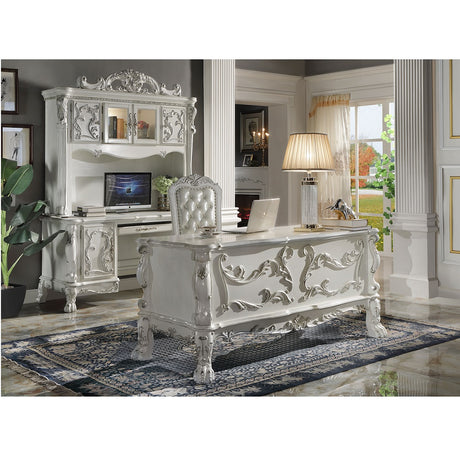 Acme - Dresden Computer Desk & Hutch OF01717 Bone White Finish