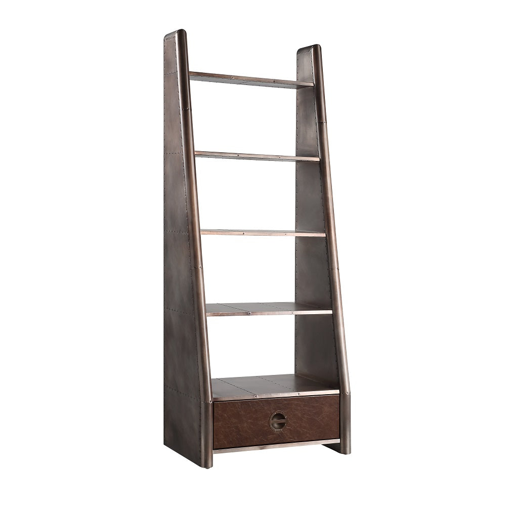 Acme - Brancaster Bookcase OF02405 Aluminum