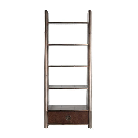 Brancaster Bookcase OF02405 Aluminum | Acme | Home Elegance USA