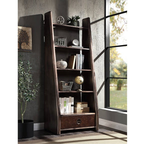 Brancaster Bookcase OF02405 Aluminum | Acme | Home Elegance USA