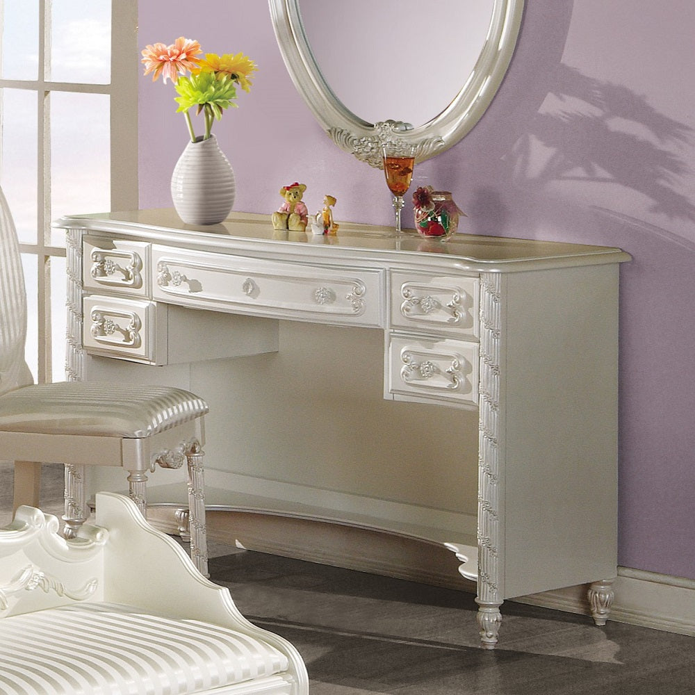 Acme - Pearl Writing Desk OF02441 Pearl White