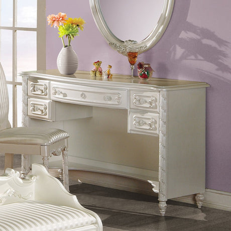 Acme - Pearl Writing Desk OF02441 Pearl White