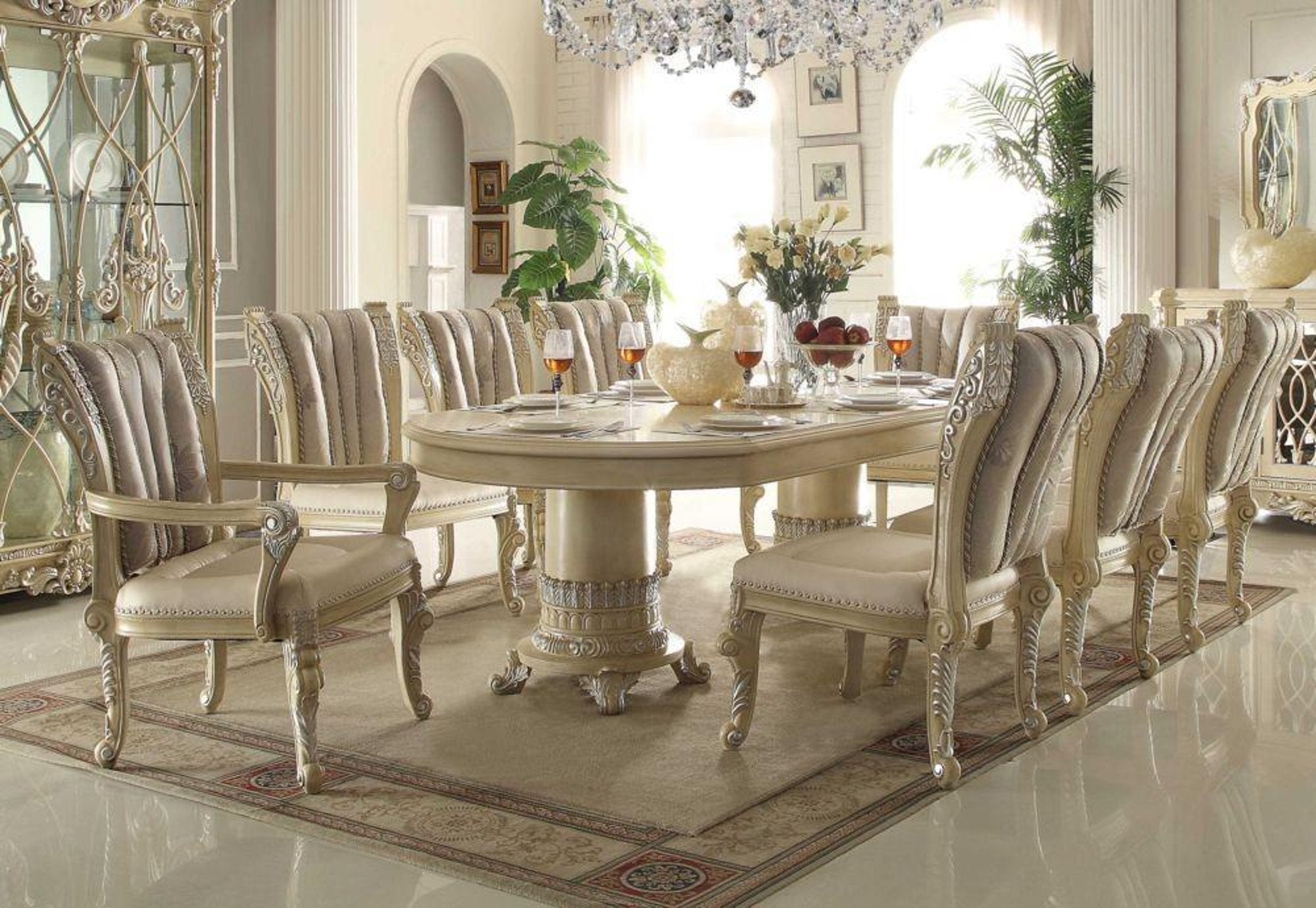 Elegant dining table set new arrivals