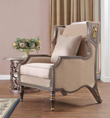 HD-3058 Traditional Living Room Set Performance Fabric in Antique Gold Finish by Homey Design - Home Elegance USA Homey Design Furniture