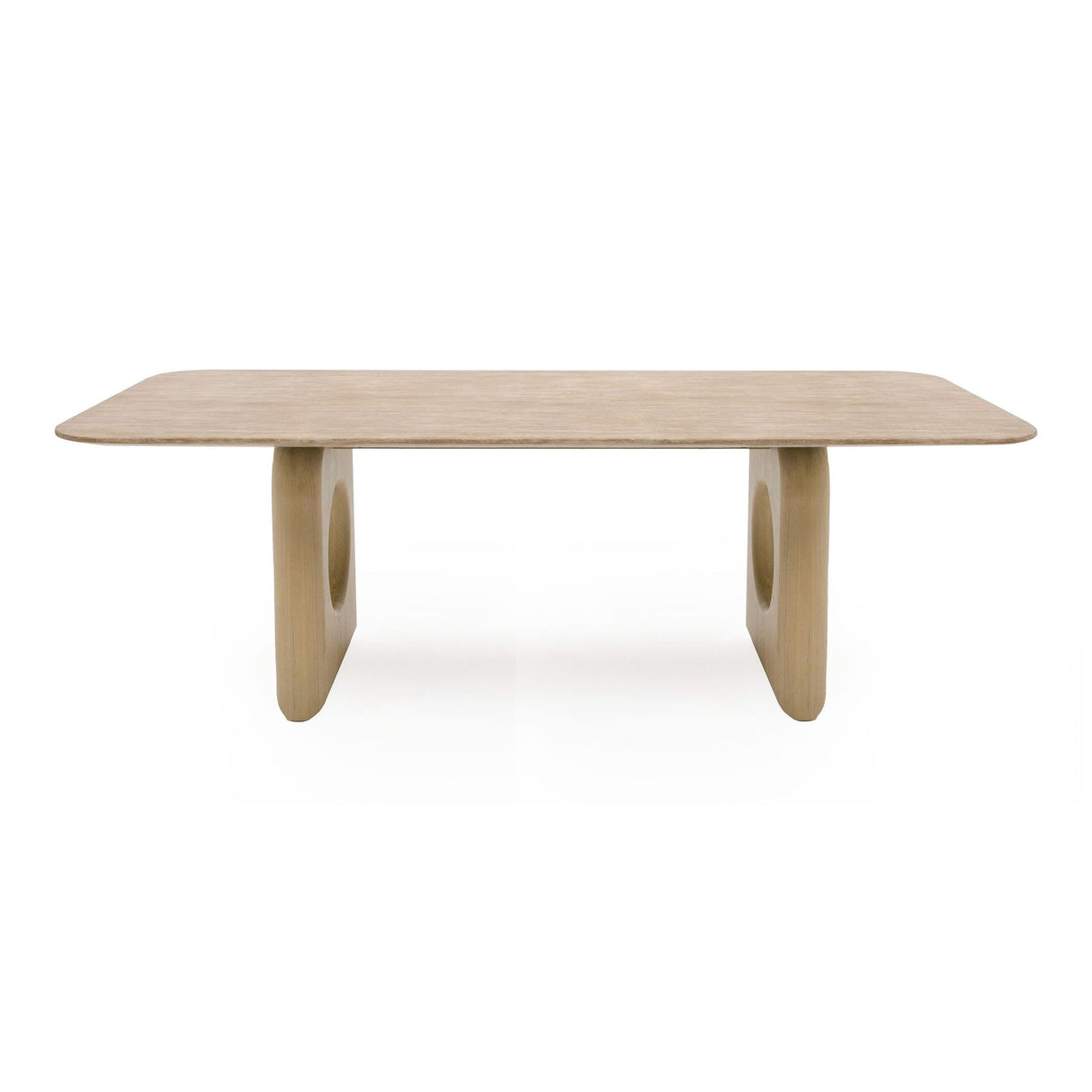 Nova Domus Osaka - Modern Faux Marble + Natural Ash Dining Table