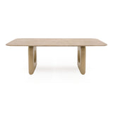 Nova Domus Osaka - Modern Faux Marble + Natural Ash Dining Table