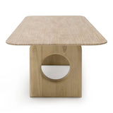 Nova Domus Osaka - Modern Faux Marble + Natural Ash Dining Table